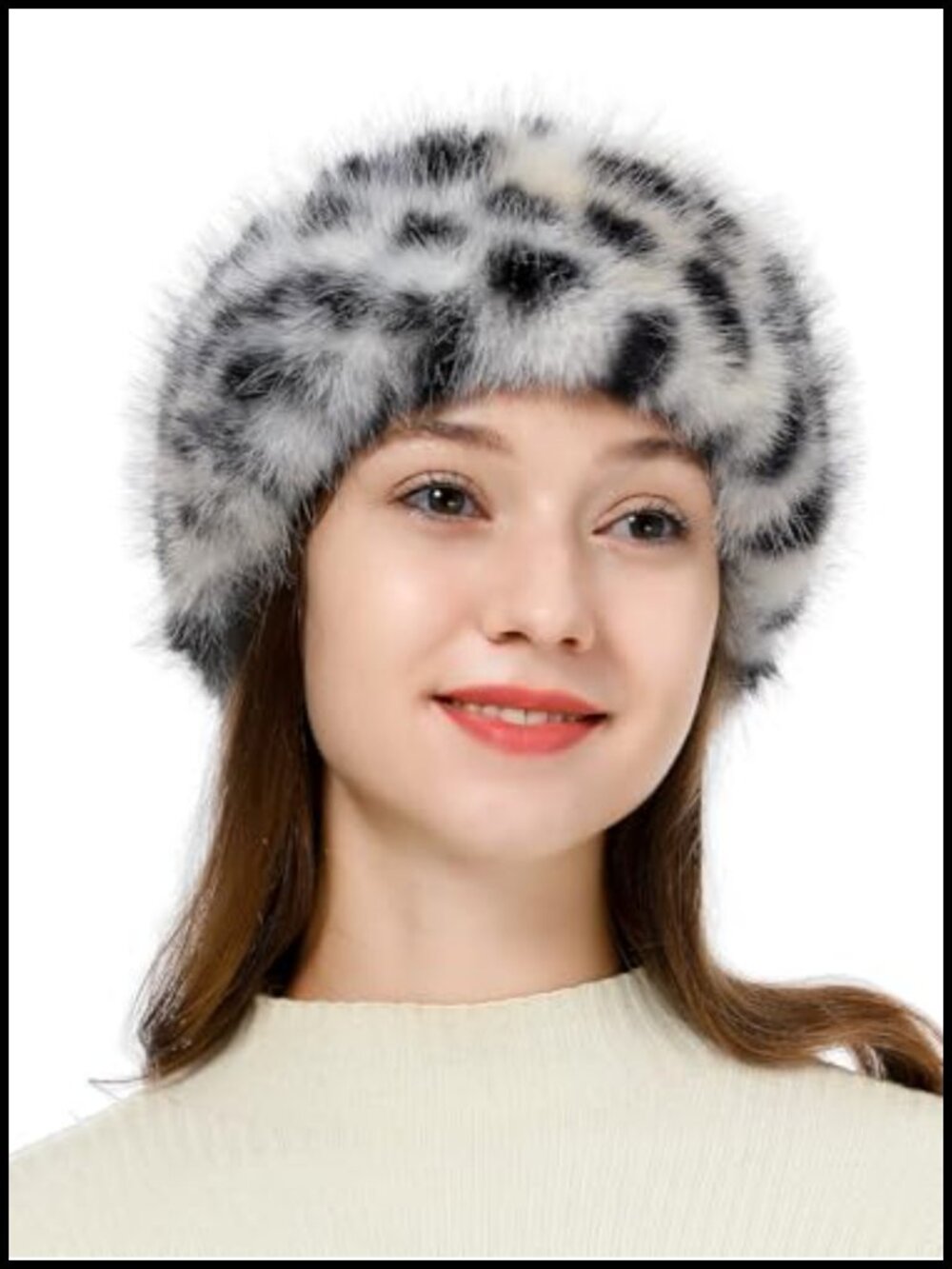 Faux Fur Elastic Headband Ear Warmer for Women